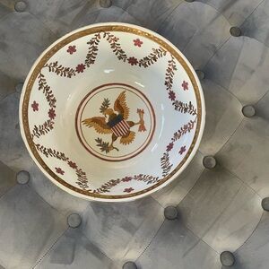 Elegant Patriotic Gold Embossed Bowl